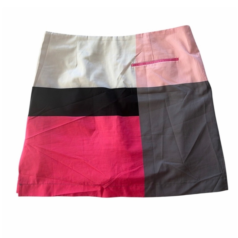Golftini Four Square Pink Geometric Colorblock Athletic Golf Skort Womens Size 0 - Picture 2 of 3